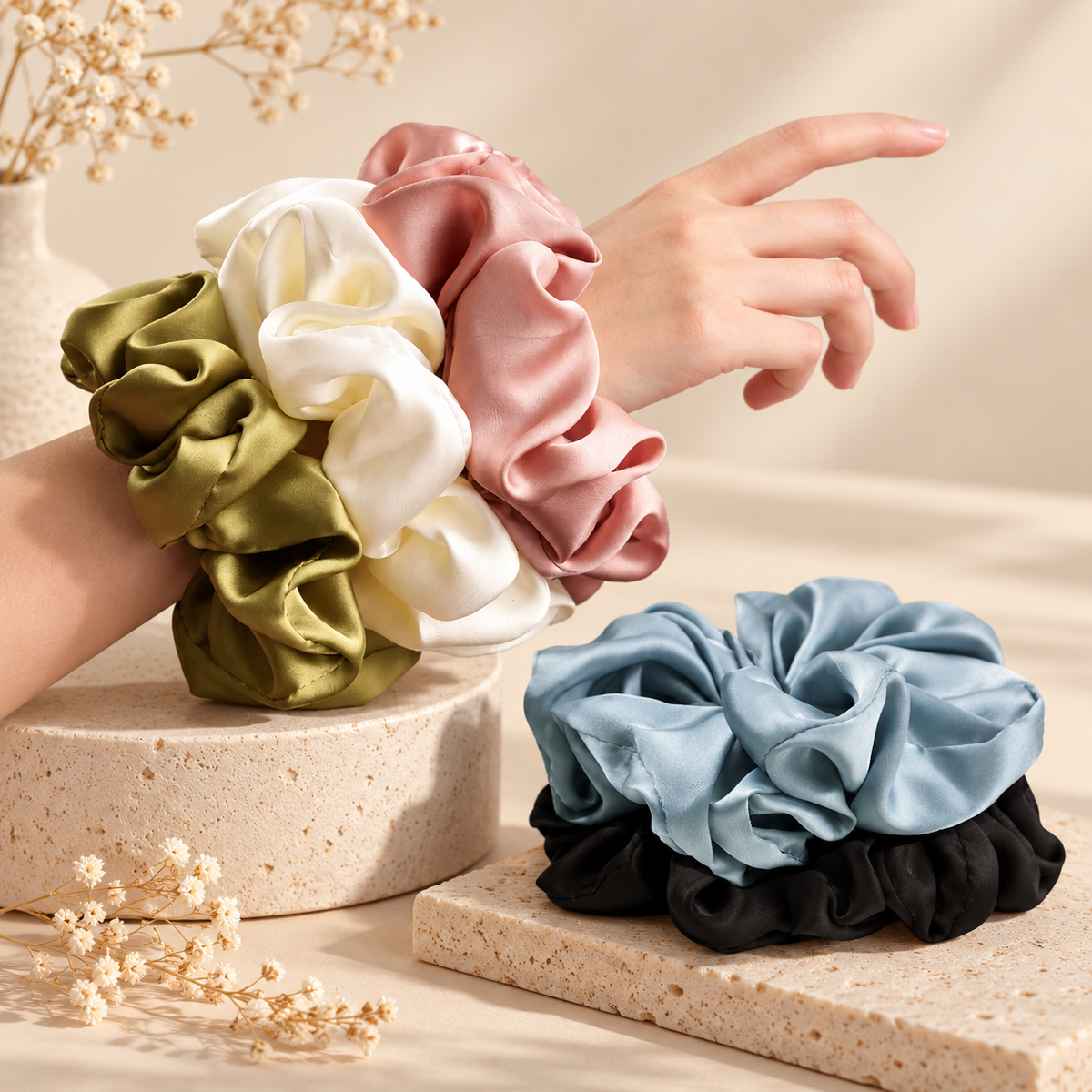Scrunchies de Satén